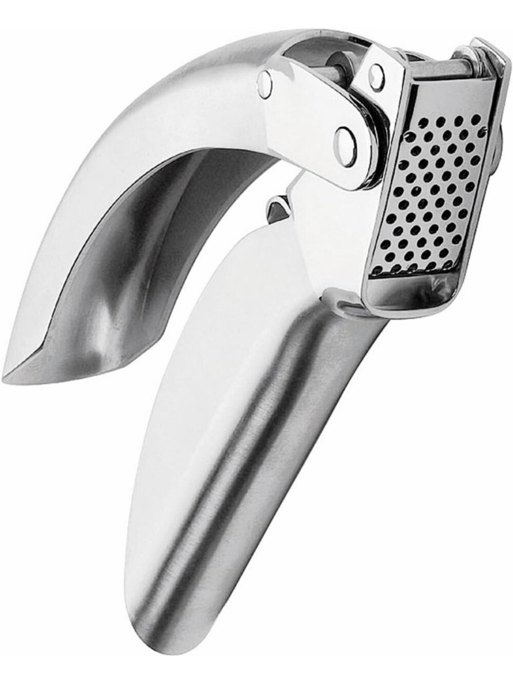 Stainless Steel Garlic Press - Epic Kitchen Tool, Compact & Durable, Silver